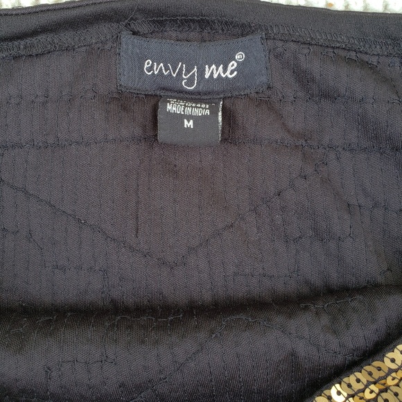Envy Me sequin gold n silver Sz Medium mini skirt - Picture 4 of 4